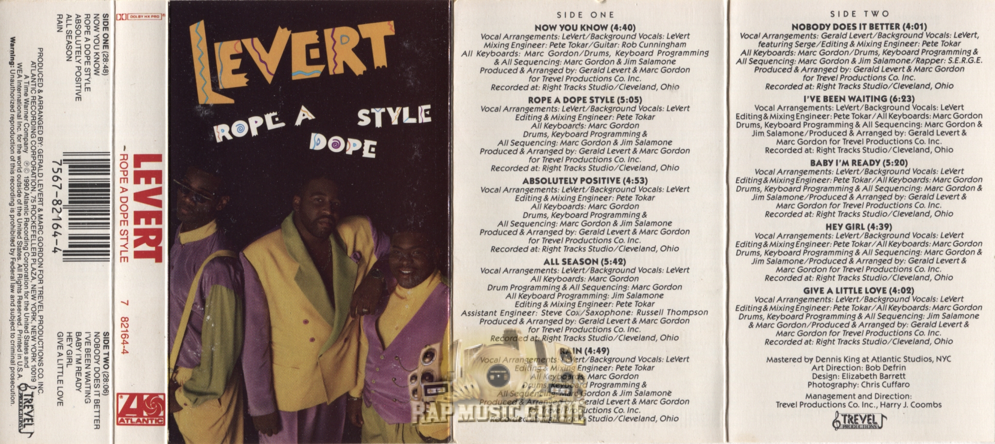 Levert Rope A Dope Style Cassette Tape Rap Music Guide